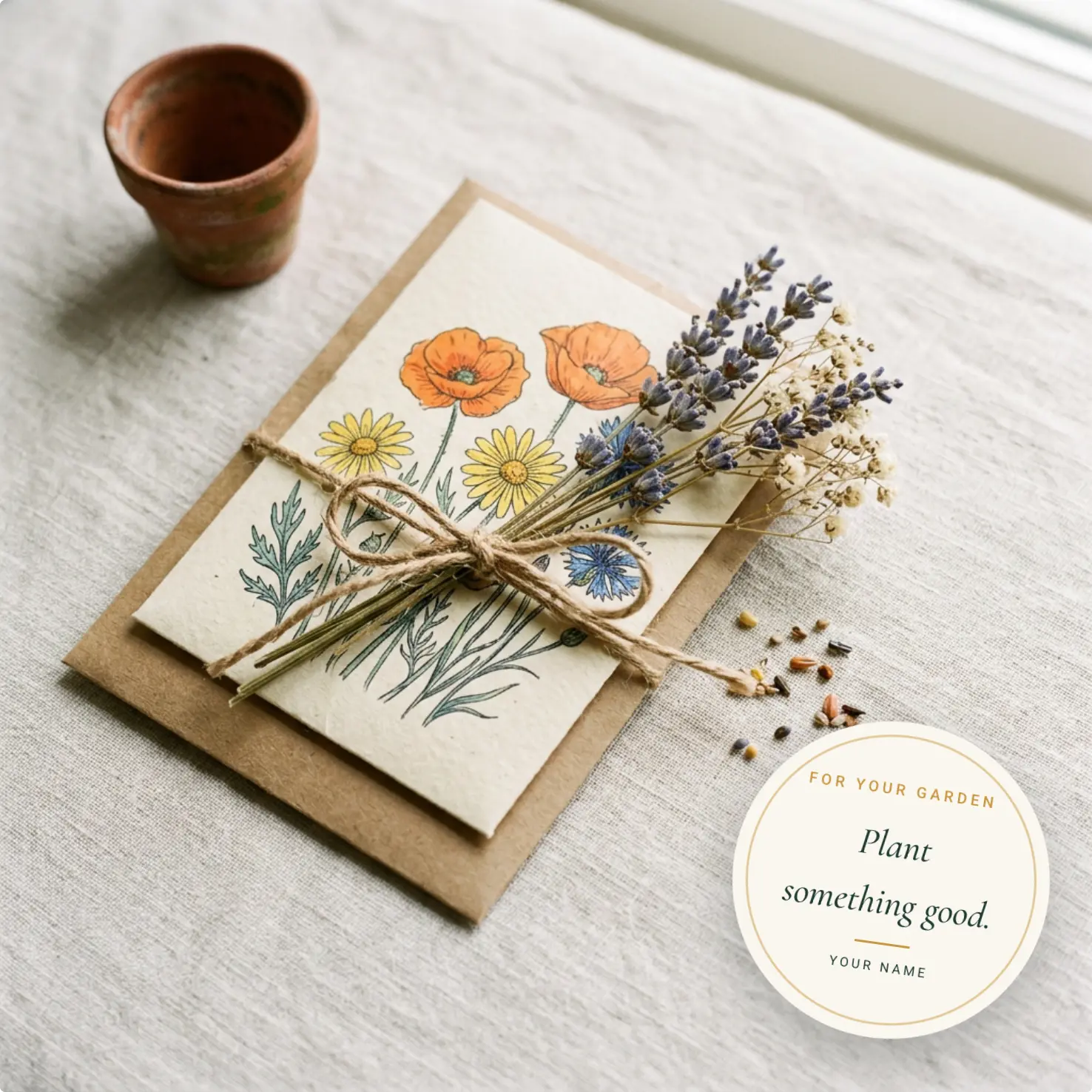Wildflower seed card